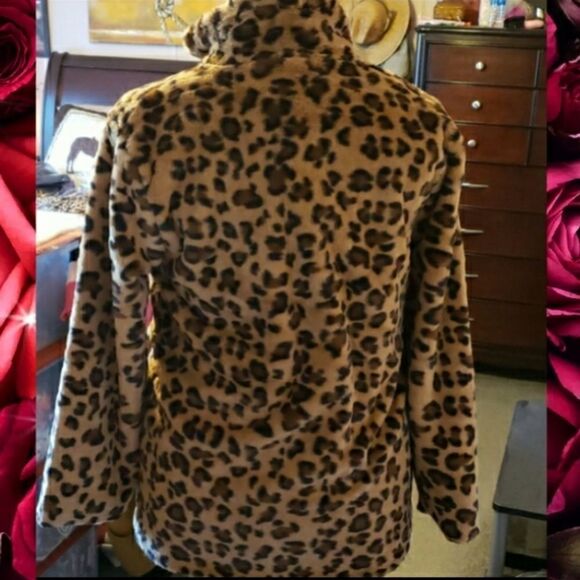 Rebel Sparkles Be You Boutique Animal Print Teddy Jacket - Picture 3 of 15